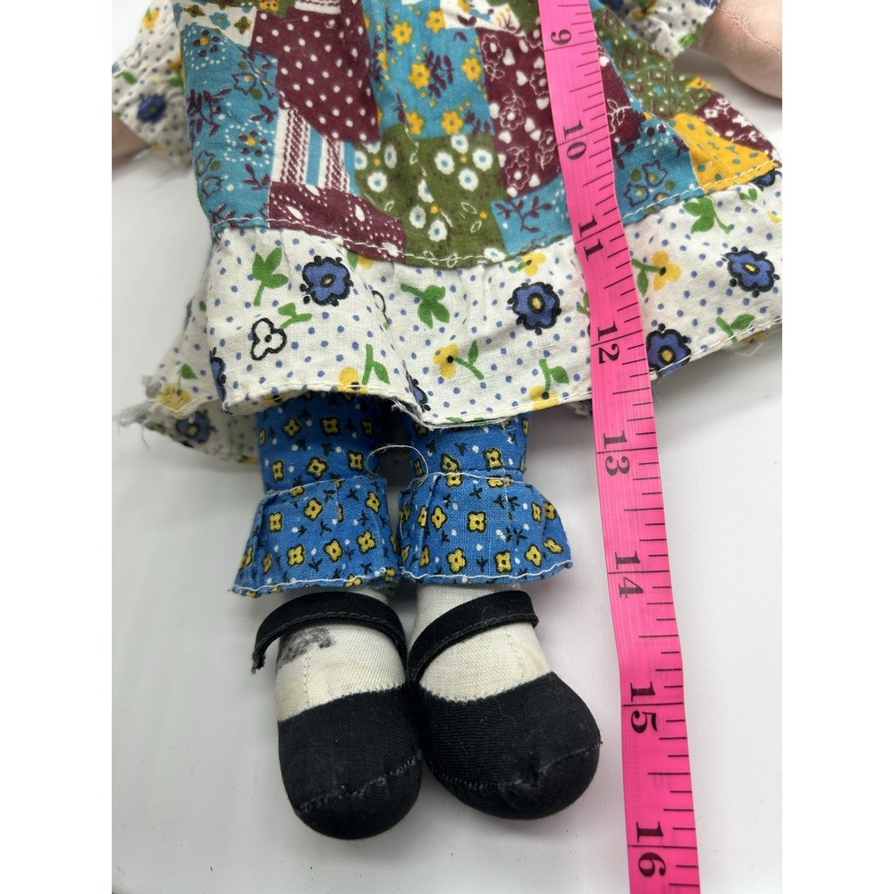 VTG The Original Holly Hobbie Knickerbocker Ragdoll Multicolor Patchwork Dress - Picture 8 of 8